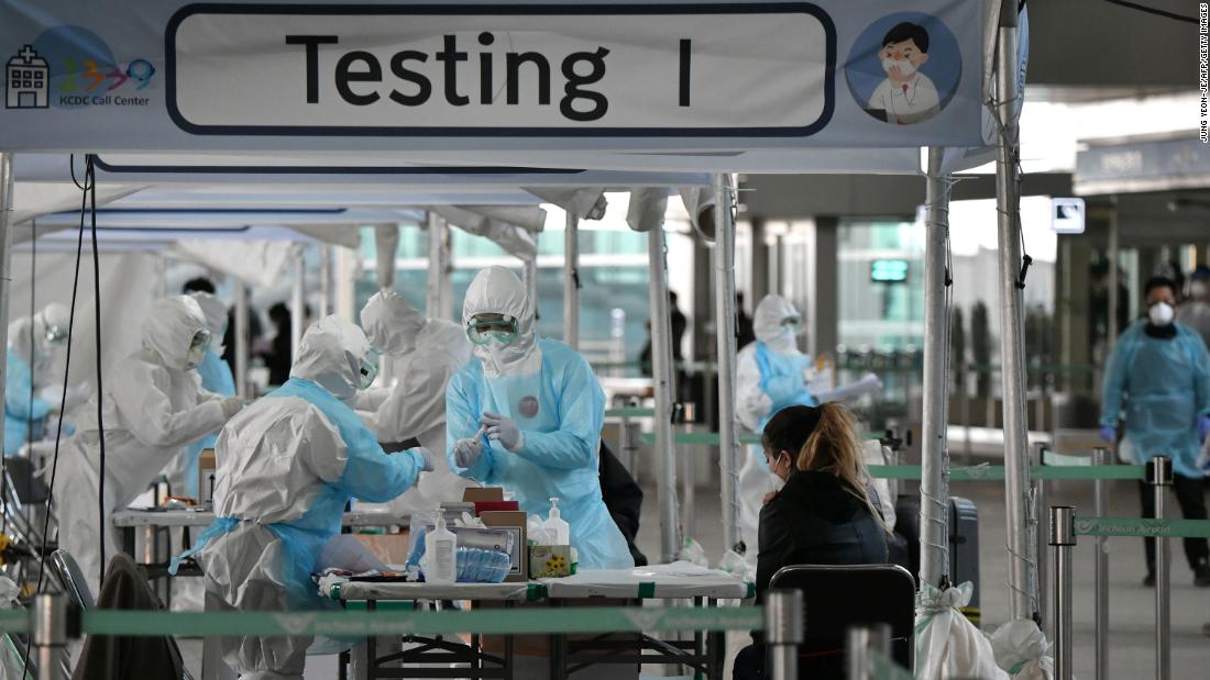 south korea coronavirus covid 19 pandemic positive tests hancocks pkg intl ldn vpx_00011113