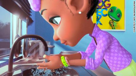 Questo mostro animato insegna ai bambini in Nigeria - e in tutto il mondo - i coronavirus