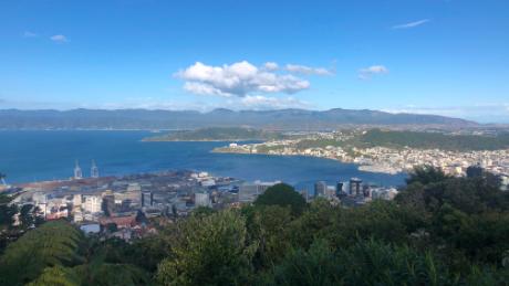 Una vista di Wellington, in Nuova Zelanda, durante la preclusione nazionale del paese. 