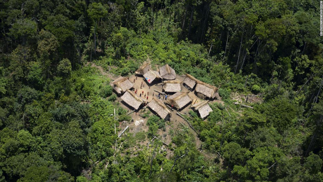 The 15-year-old boy from the Yanomami indigenous tribe lived in a remote village such as this one.