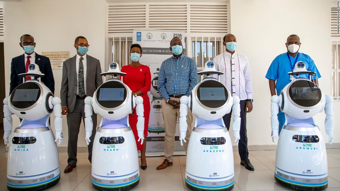 The robots have the capacity to deliver medicine and food to Covid-19 patients