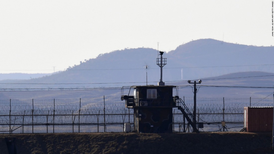 Colpi sparati attraverso il confine nella DMZ tra la Corea del Nord e la Corea del Sud