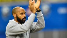 Montreal Impact head coach, Thierry Henry, celebrates a victory against New England Revolution on February 29, 2023.