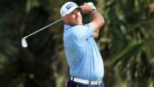 Westwood of England plays his shot from the seventh tee during the final round of the Honda Classic at PGA National Resort and Spa Champion course on March 01, 2023 in Palm Beach Gardens, Florida.