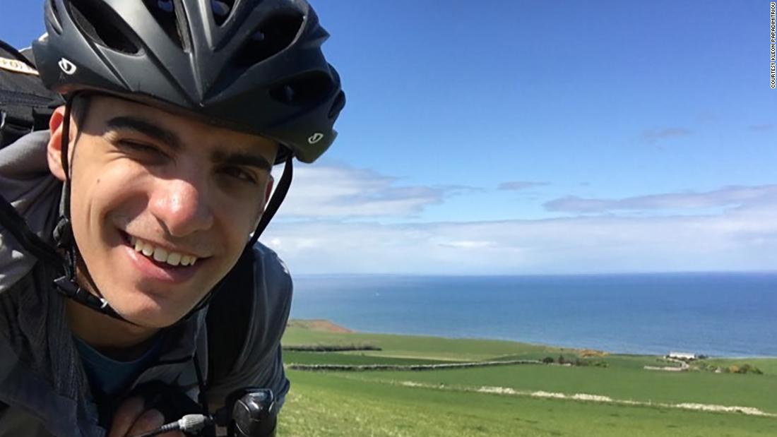 This Greek college student biked 48 days to make it back home to his family