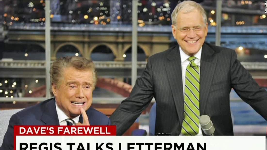 Come diceva David Letterman, Regis Philbin era un "maestro comunicatore"