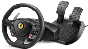 Thrustmaster T80 Rw Ferrari 488 Gtb Gtb Edition Volante e Pedaliera Regolabile, Playstation 4, Nero