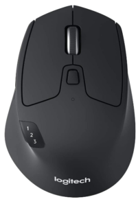 Logitech M720 Triathlon Mouse Wireless, Multidispositivo, Bluetooth e 2.4 GHz con Ricevitore USB ‎Unifying, 1000 DPI, 8 Pulsanti, Durata Batteria Fino a 24 Mesi, PC/Mac/Laptop/iPadOS, Nero (Grafite)
