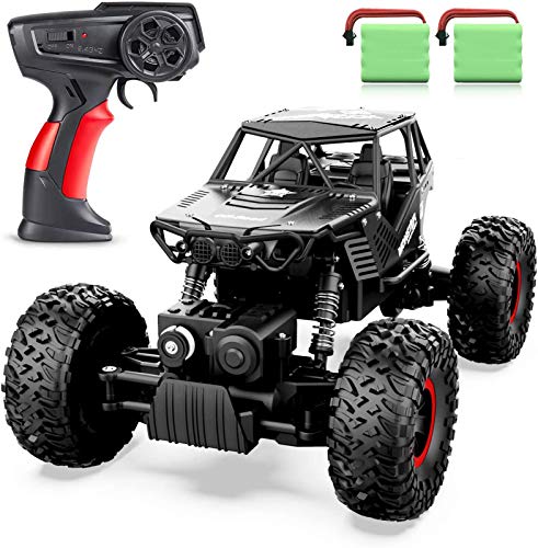 regalo per bambini Taglia libera Green RC Car quattro ruote Drive A959-B telecomando Toy Buggy 2.4 GHz 70 km/h potente auto giocattolo in scala 1:18 con ammortizzatori 